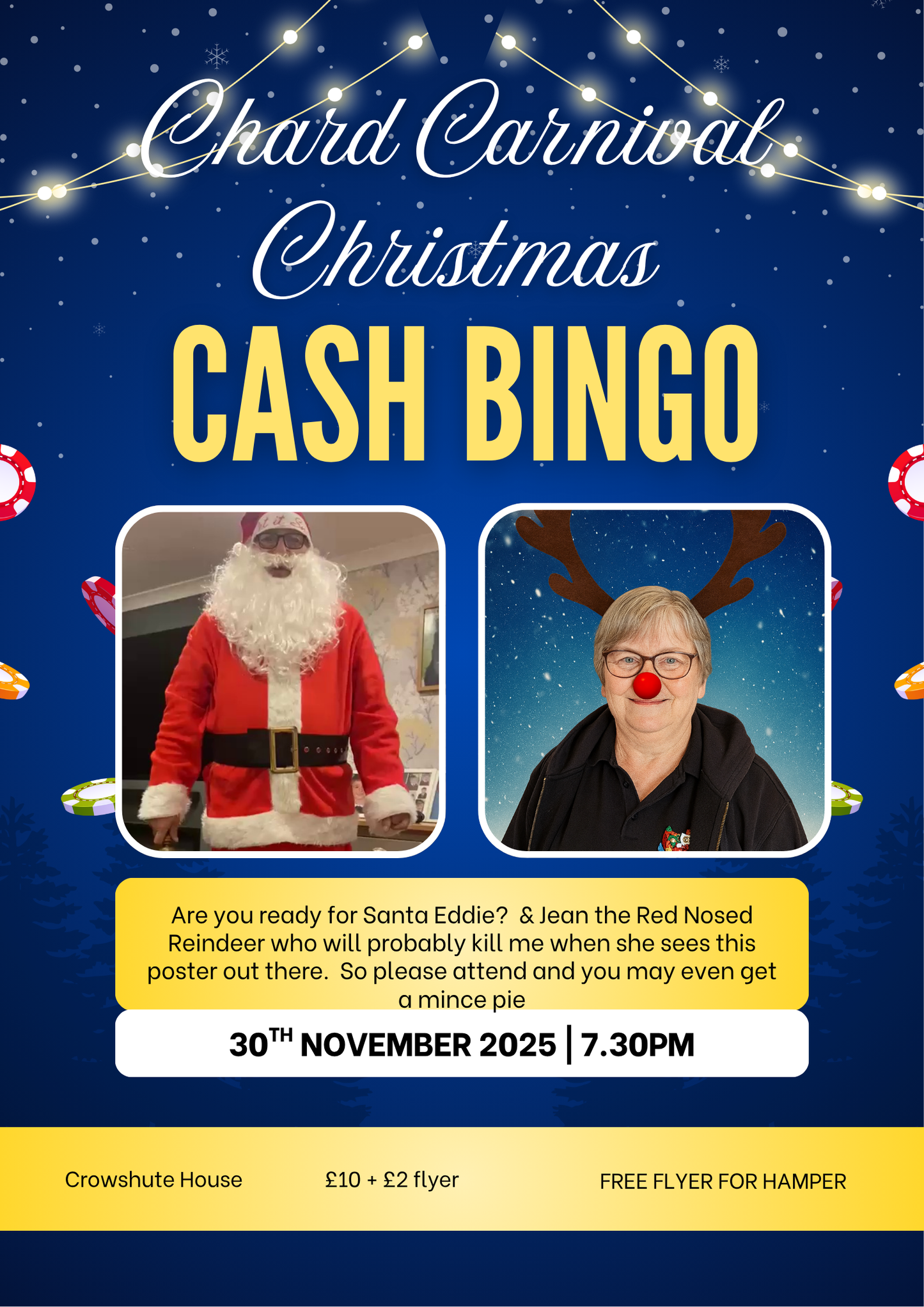 Chard Carnival Christmas Bingo